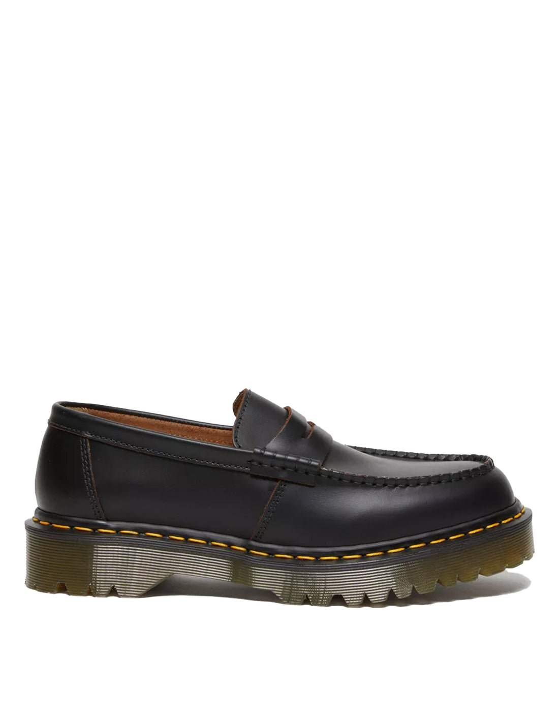 DR. MARTENS Mocassini Penton Black in Pelle Quilon