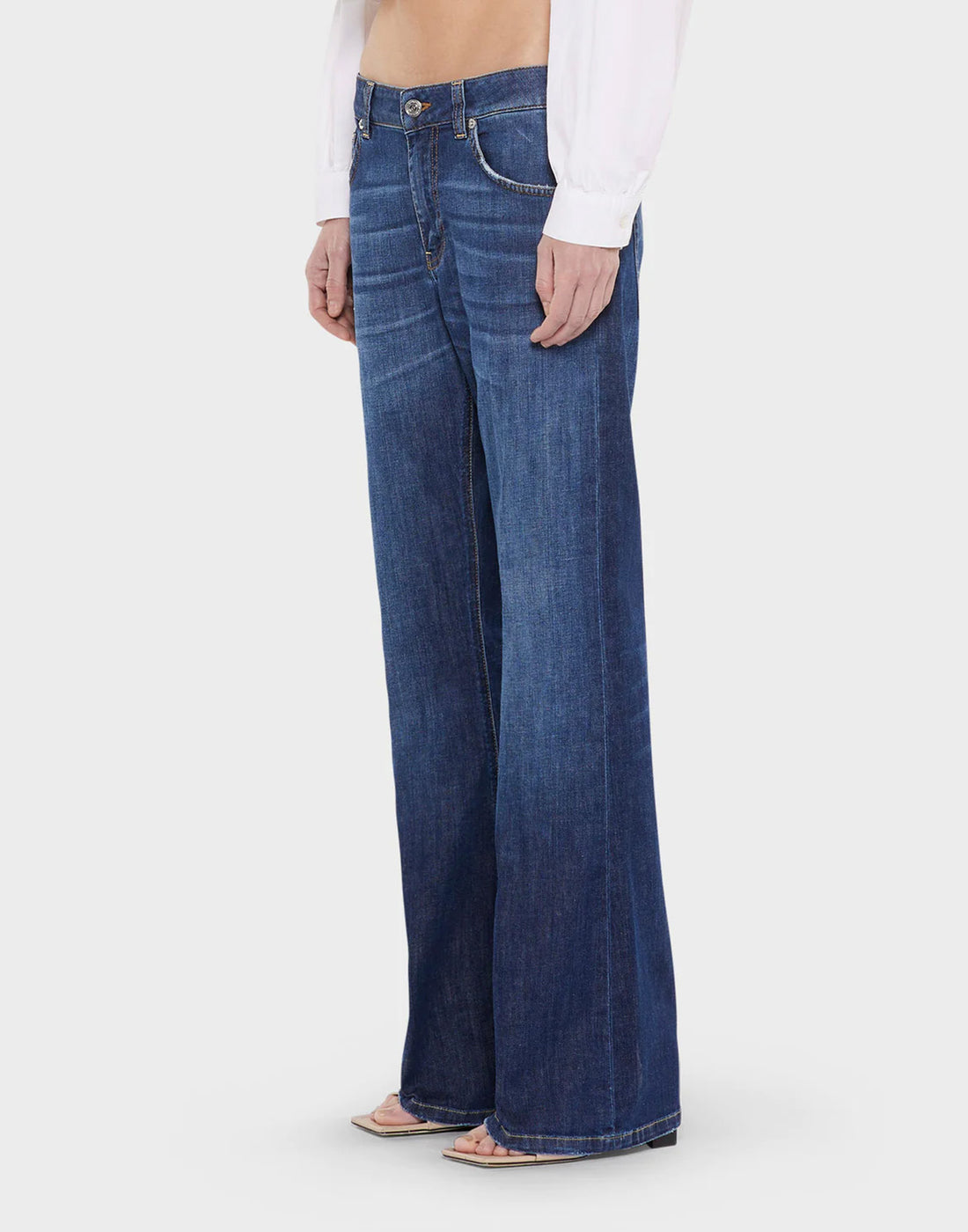 DEPARTMENT FIVE Jeans Bootcut Mega in Denim Blu