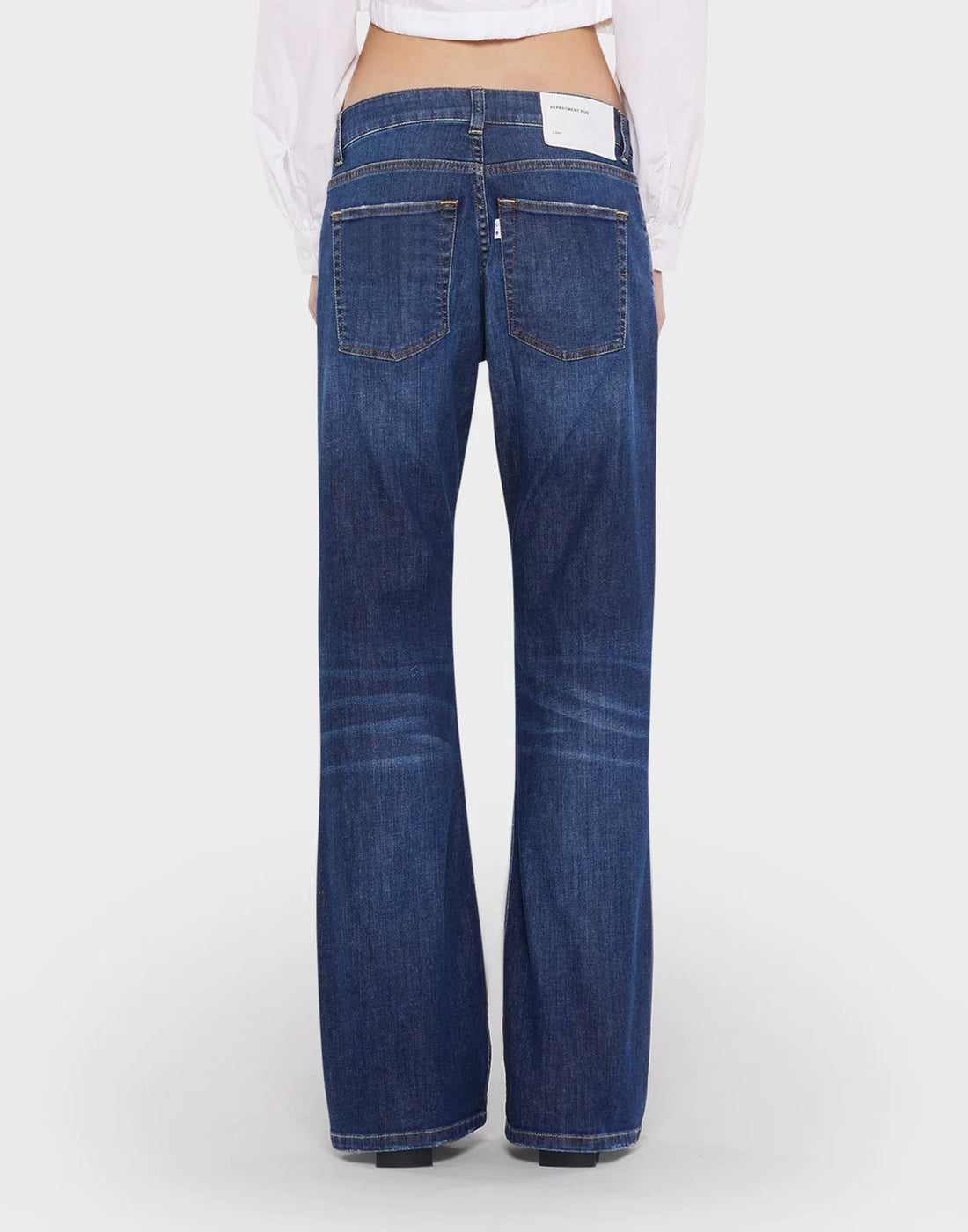 DEPARTMENT FIVE Jeans Bootcut Mega in Denim Blu