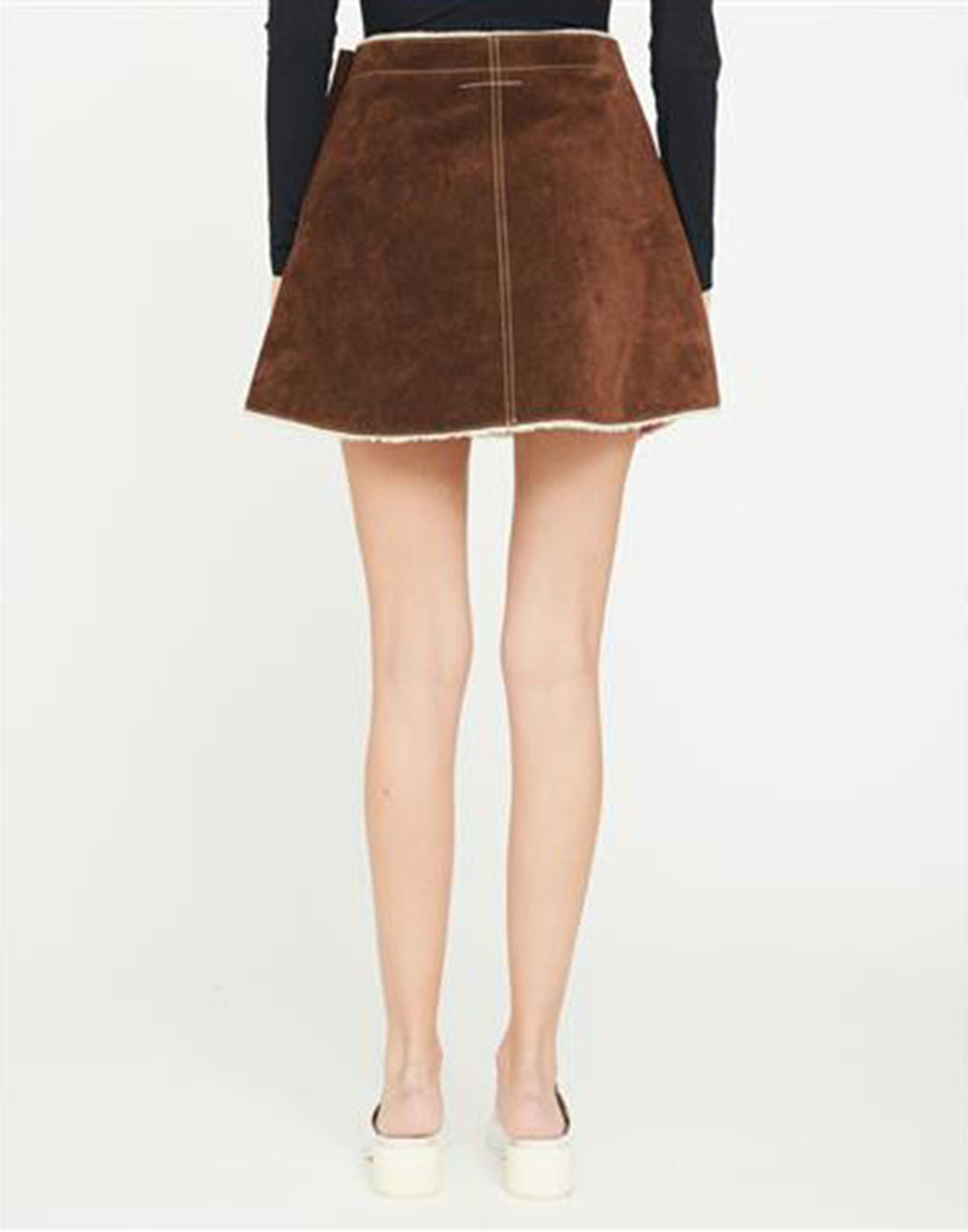 Suede skirt