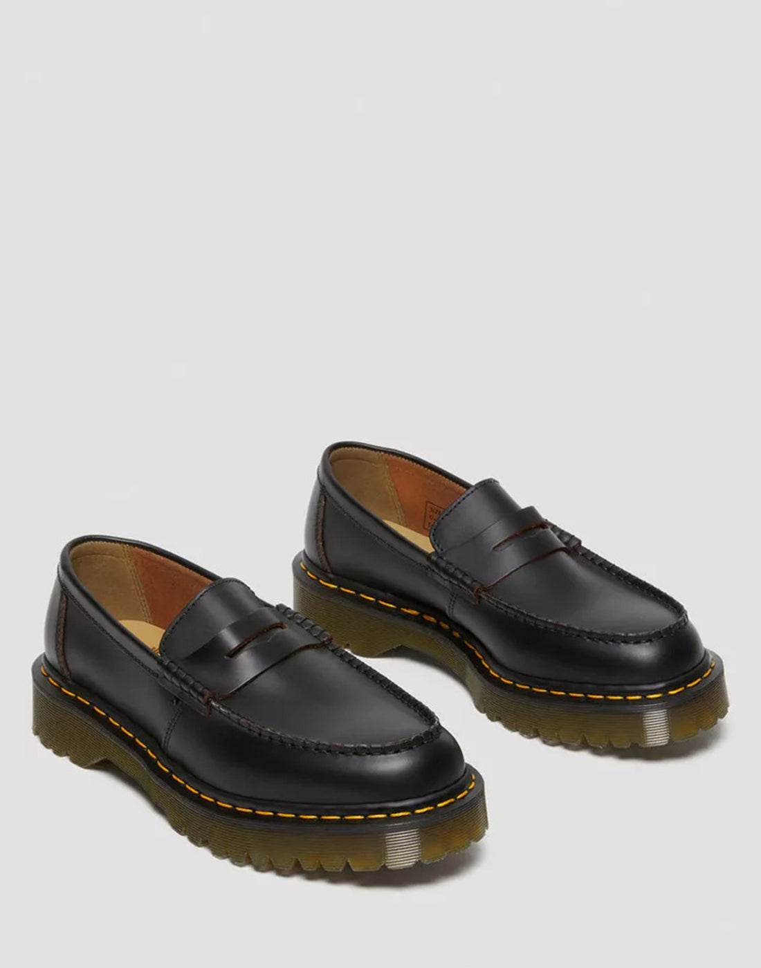 DR. MARTENS Mocassini Penton Black in Pelle Quilon