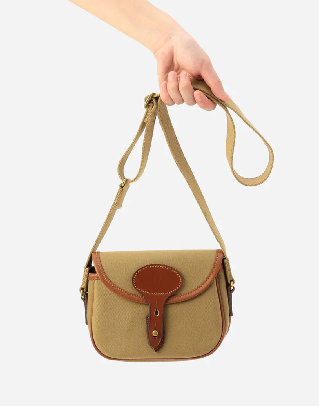 BRADY Colne Mini Shoulder Bag in Canvas Khaki/Tan