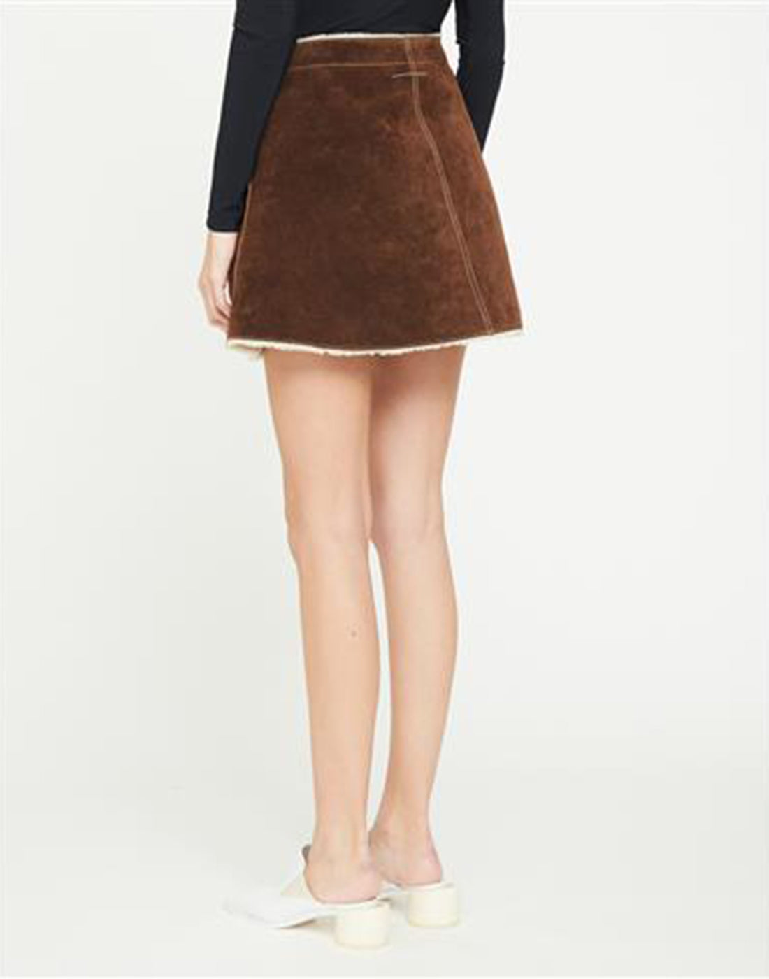 Suede skirt