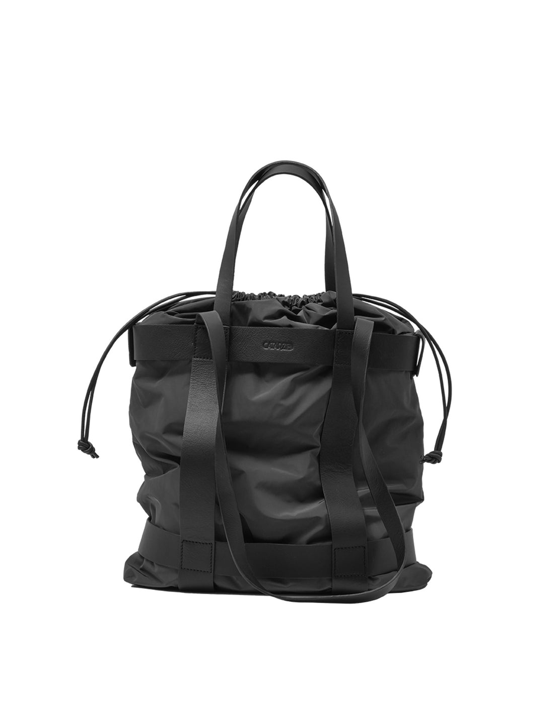 CATARZI Shopper in Nylon e Pelle Yohji Nera