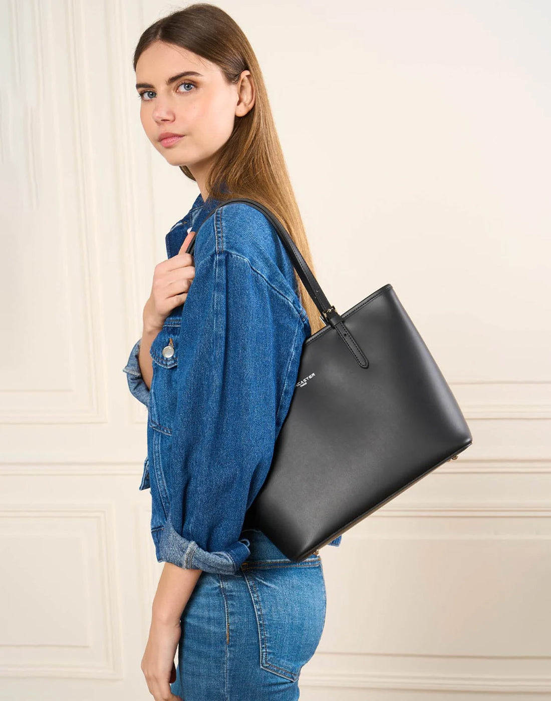 LANCASTER Borsa a Spalla Smooth Noir