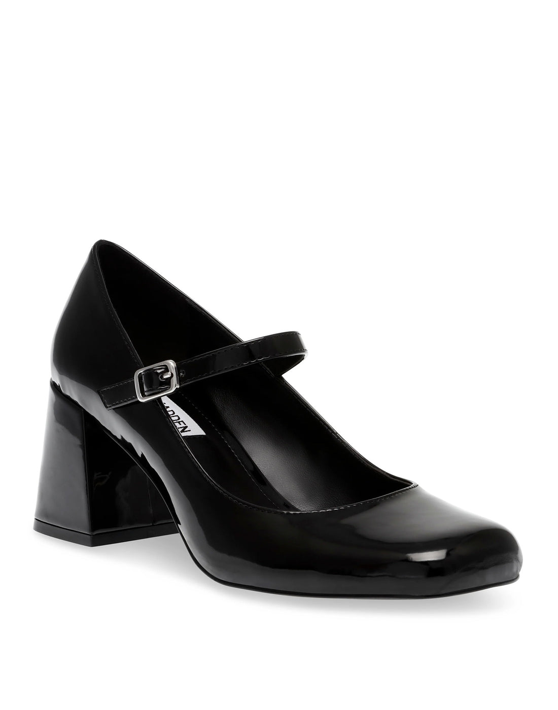 STEVE MADDEN Mary Jane Pep Talk in Vernice Nera