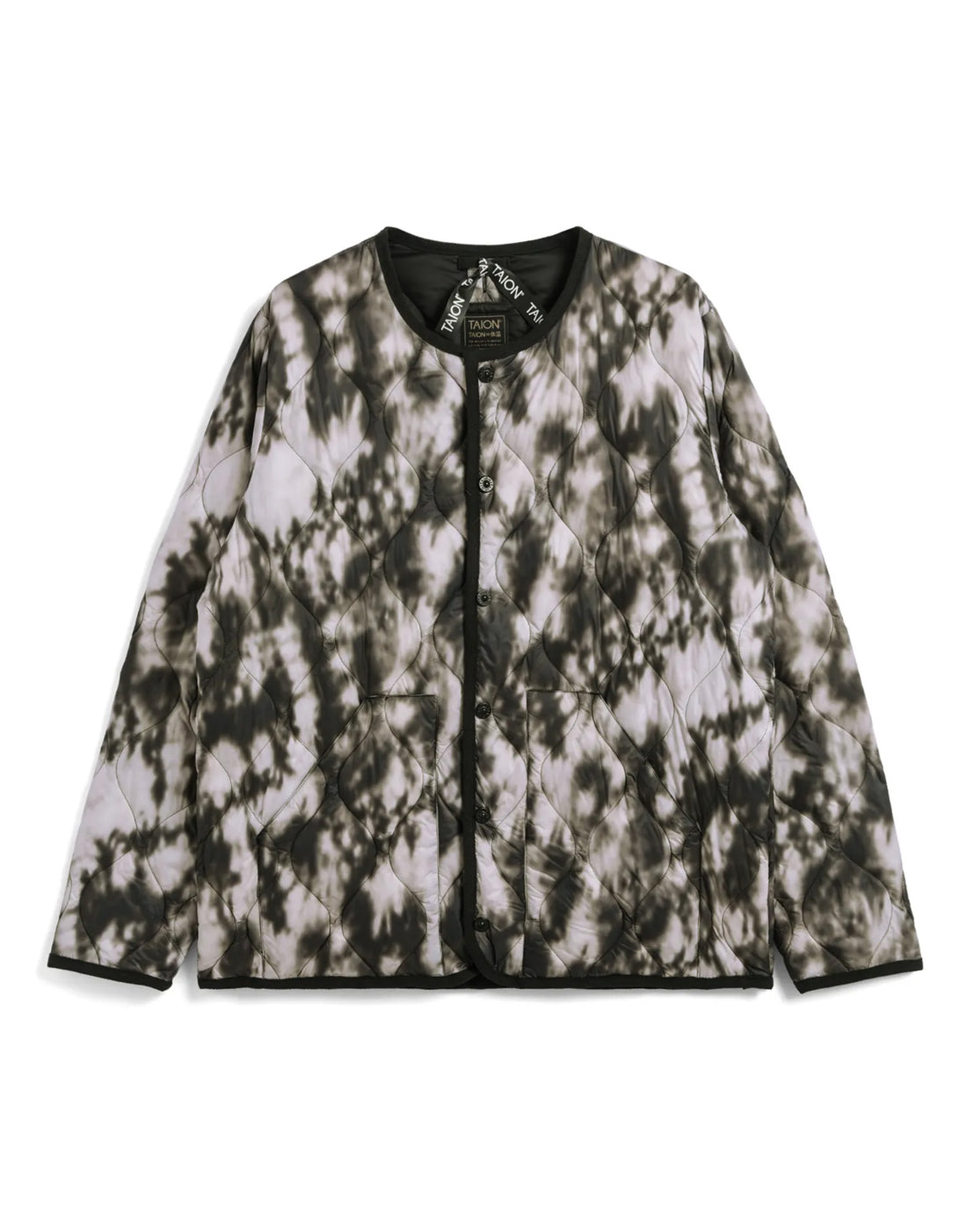 TAION Piumino Girocollo in Soft Shell Winter Tyedye