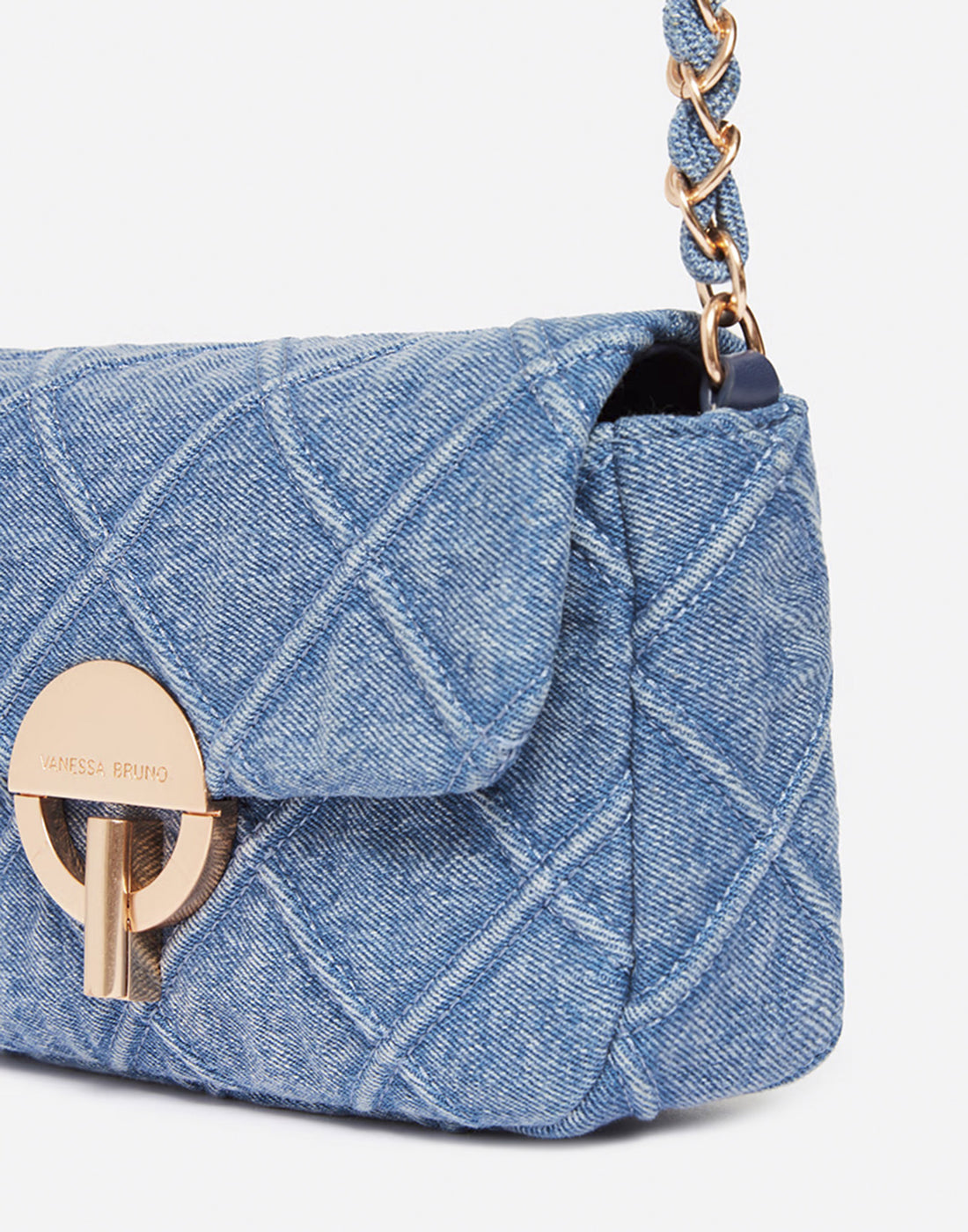 VANESSA BRUNO Borsa Moon Media in Denim