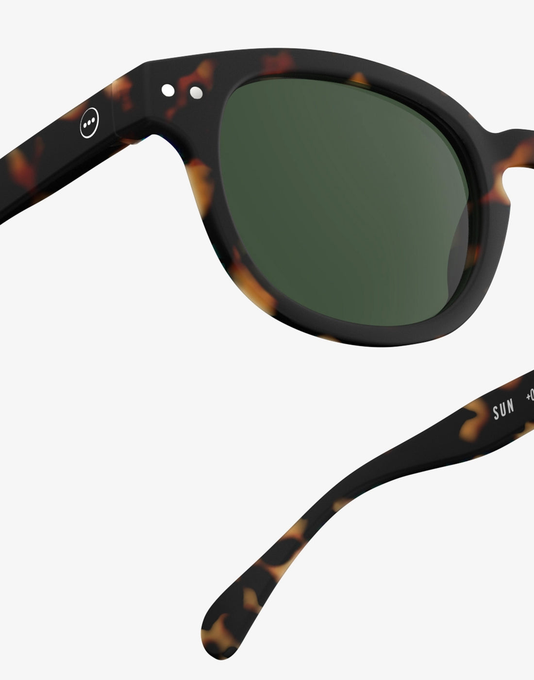 IZIPIZI Occhiali da Sole Mod. C Tortoise Lente Verde