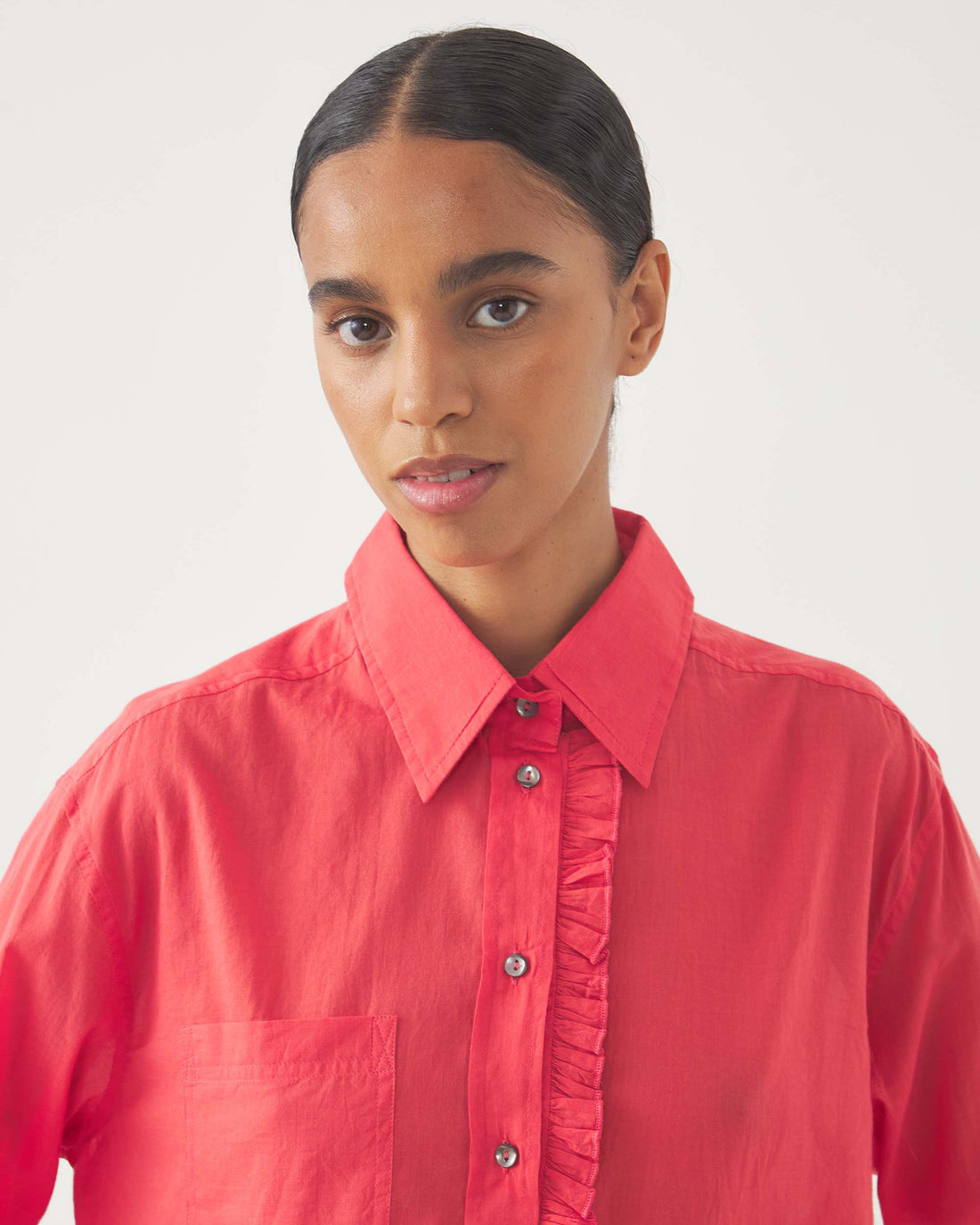 ANTIK BATIK Camicia Angelo Coral Red