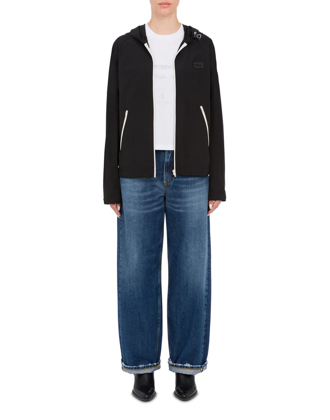 DEPARTMENT FIVE Jeans a Gamba Ampia Pop in Denim Cimosato Blu