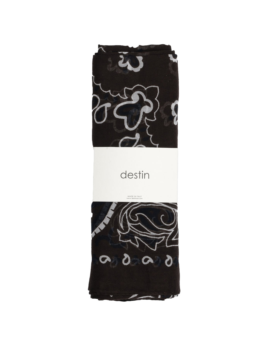 DESTIN Bandana Grande in Cotone Caffè