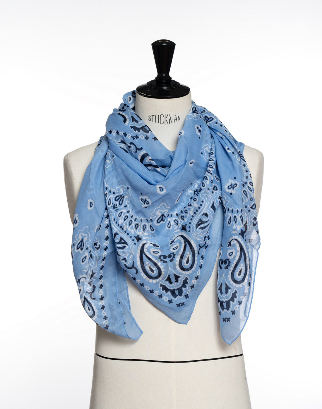 DESTIN Bandana Grande in Cotone Sky Blue