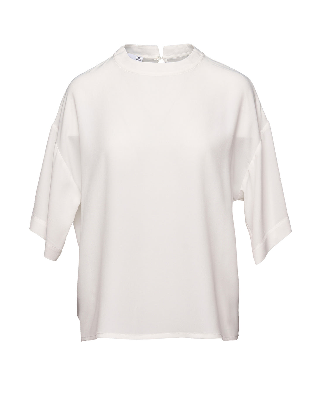 DOUUOD T-shirt in Crepe de Chine Latte