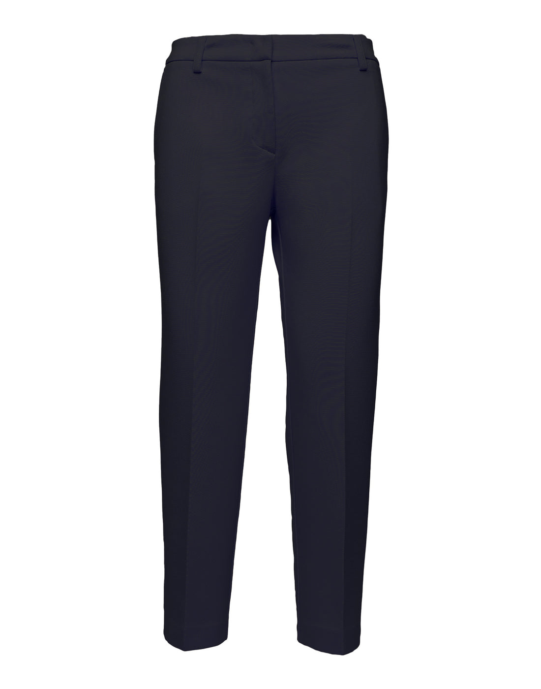 DOUUOD Pantaloni a Gamba Dritta in Punto Milano Compact Navy Blu