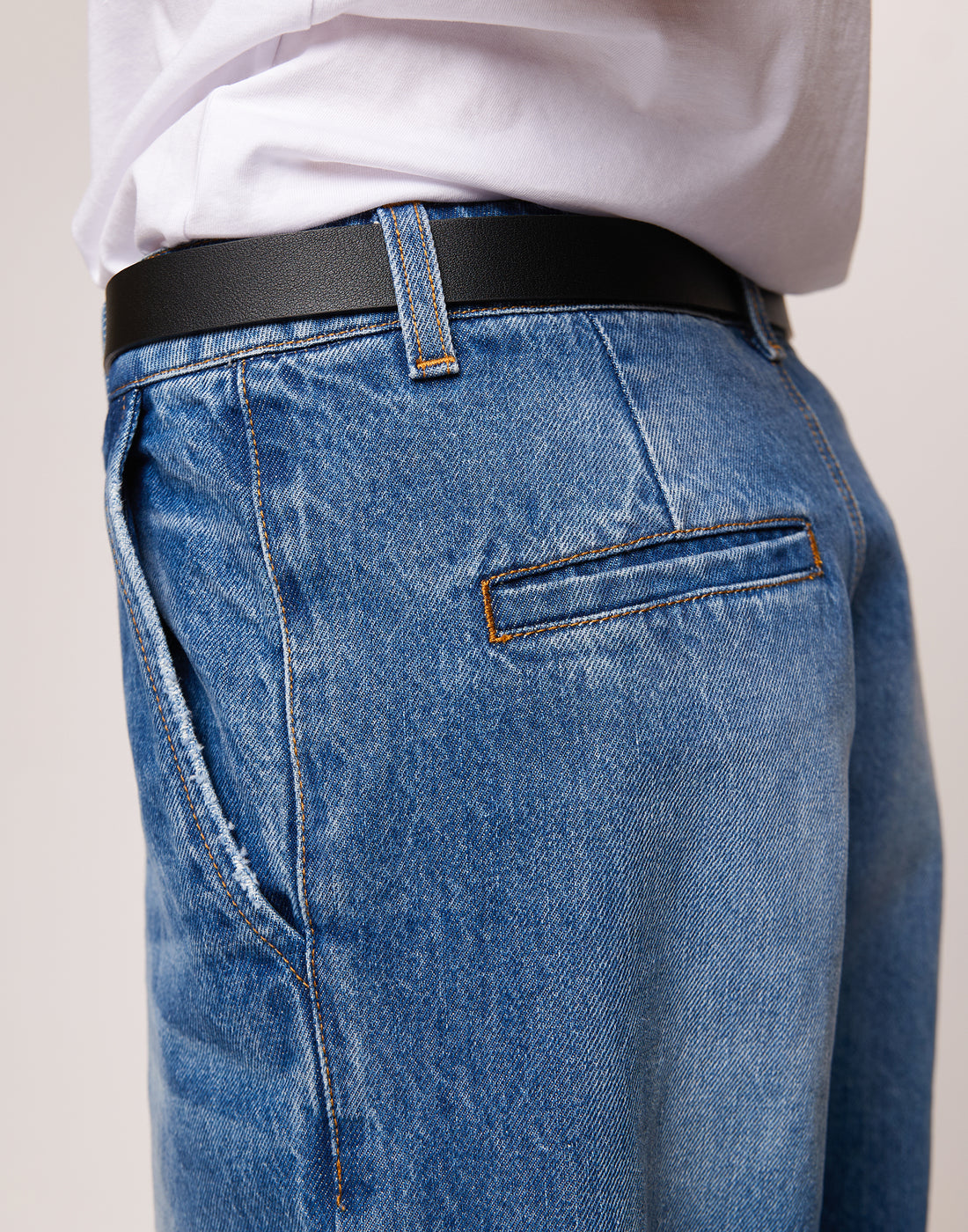 DOUUOD Pantaloni in Denim Stone Washed