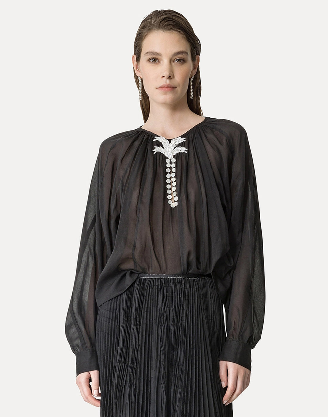 FORTE FORTE Camicia Bohemien Nera