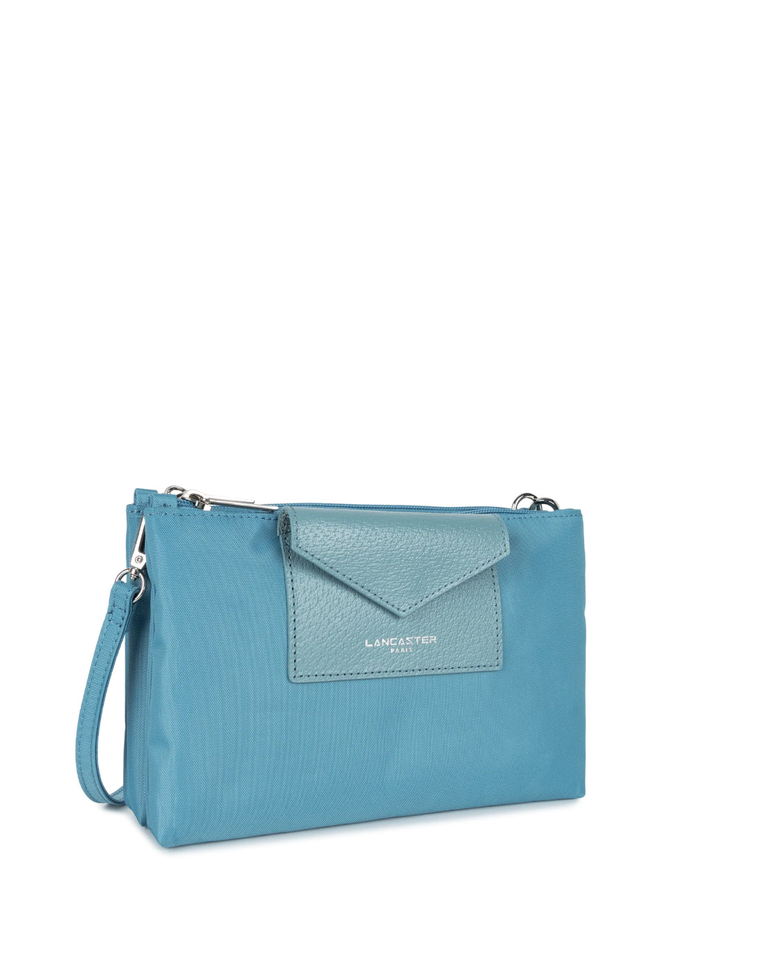 LANCASTER Pochette Doppia Smart KBA Bleu Cendre