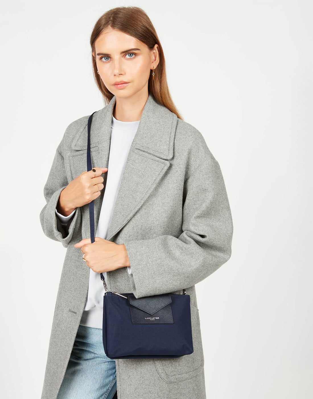 LANCASTER Pochette Doppia Smart KBA Bleu Foncè