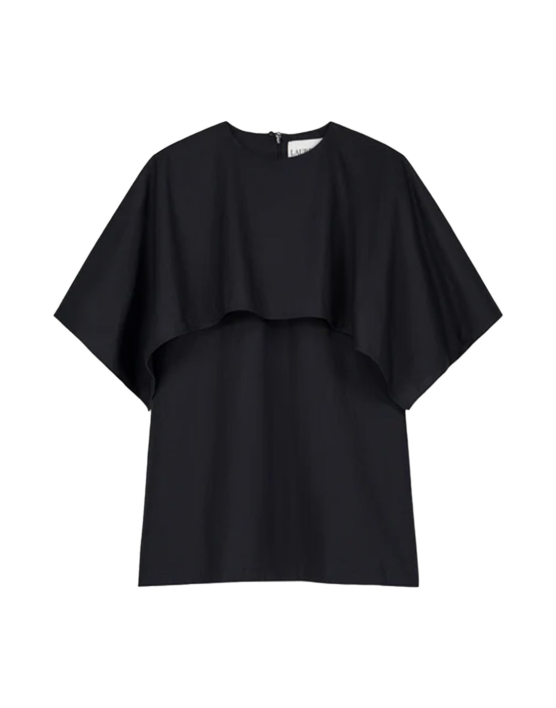 LAURENCE BRAS Blusa Square in Cotone Nero