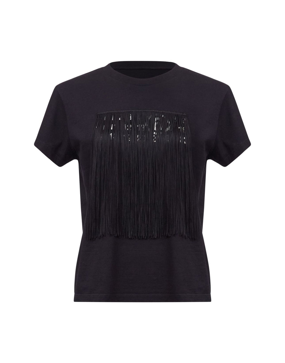 MM6 MAISON MARGIELA T-shirt con Frange e Stampa Nascosta