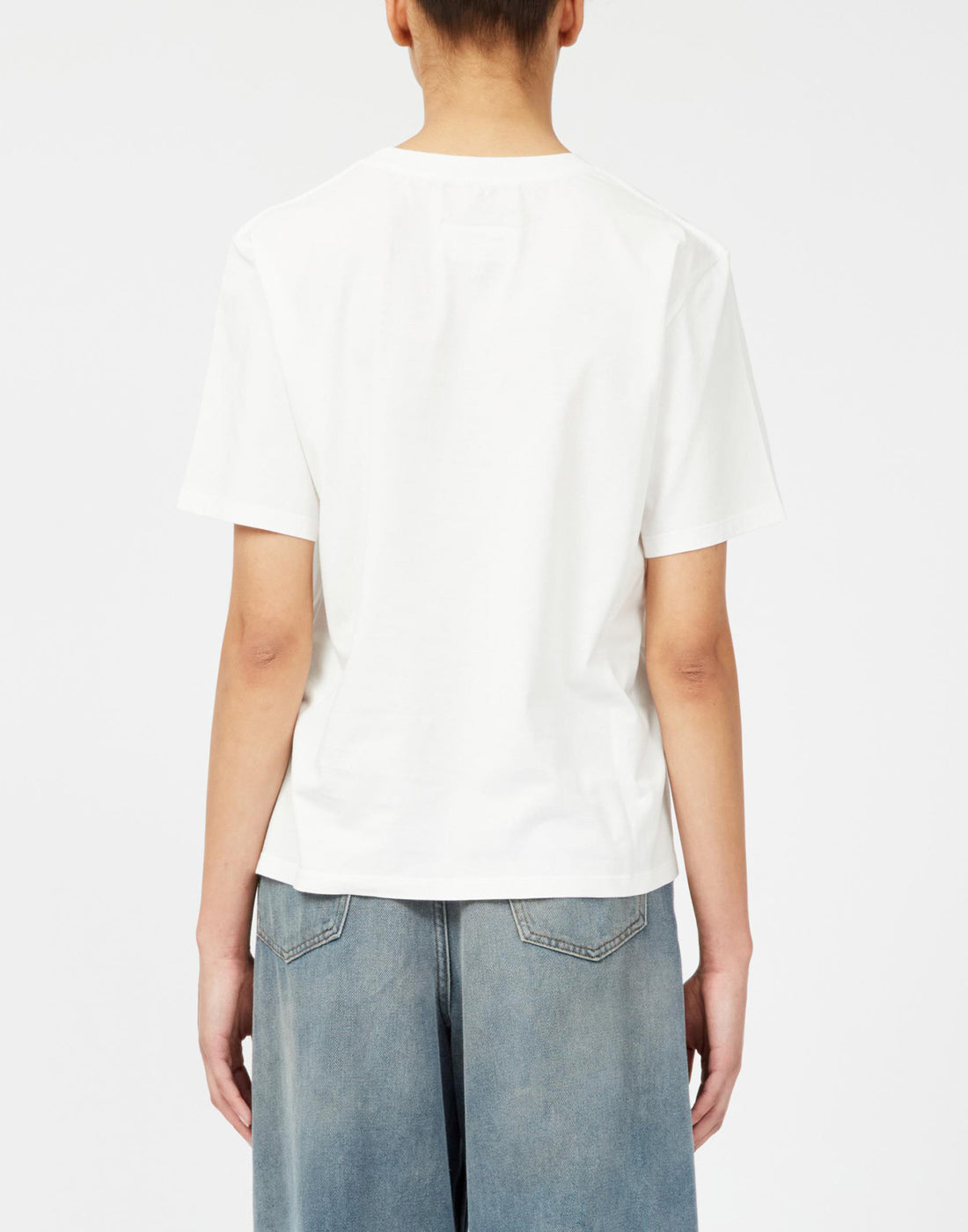 MM6 MAISON MARGIELA T-shirt Maniche Corte con Numeric Logo Off White