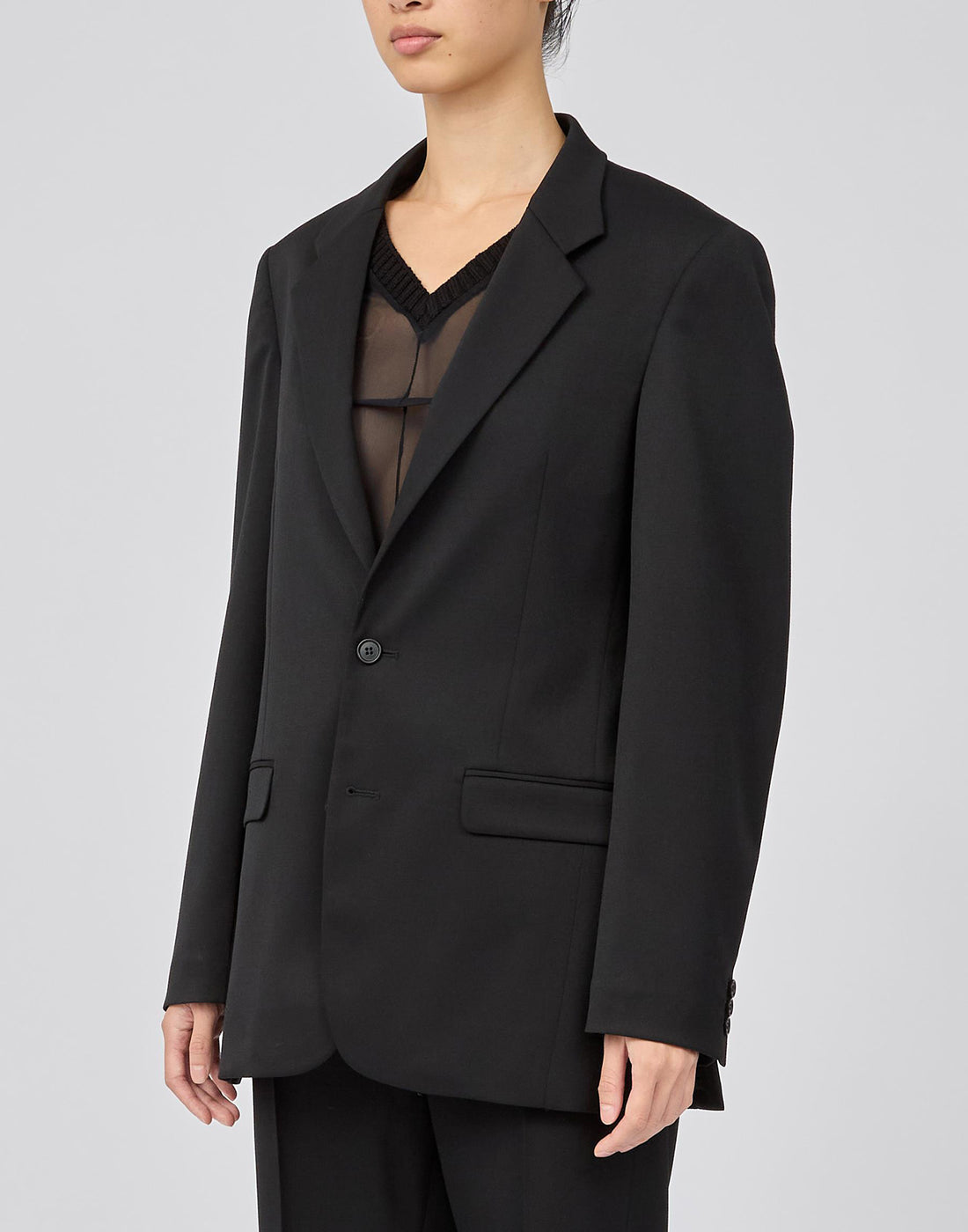 MM6 MAISON MARGIELA Blazer Monopetto con Spacchi Laterali Nero