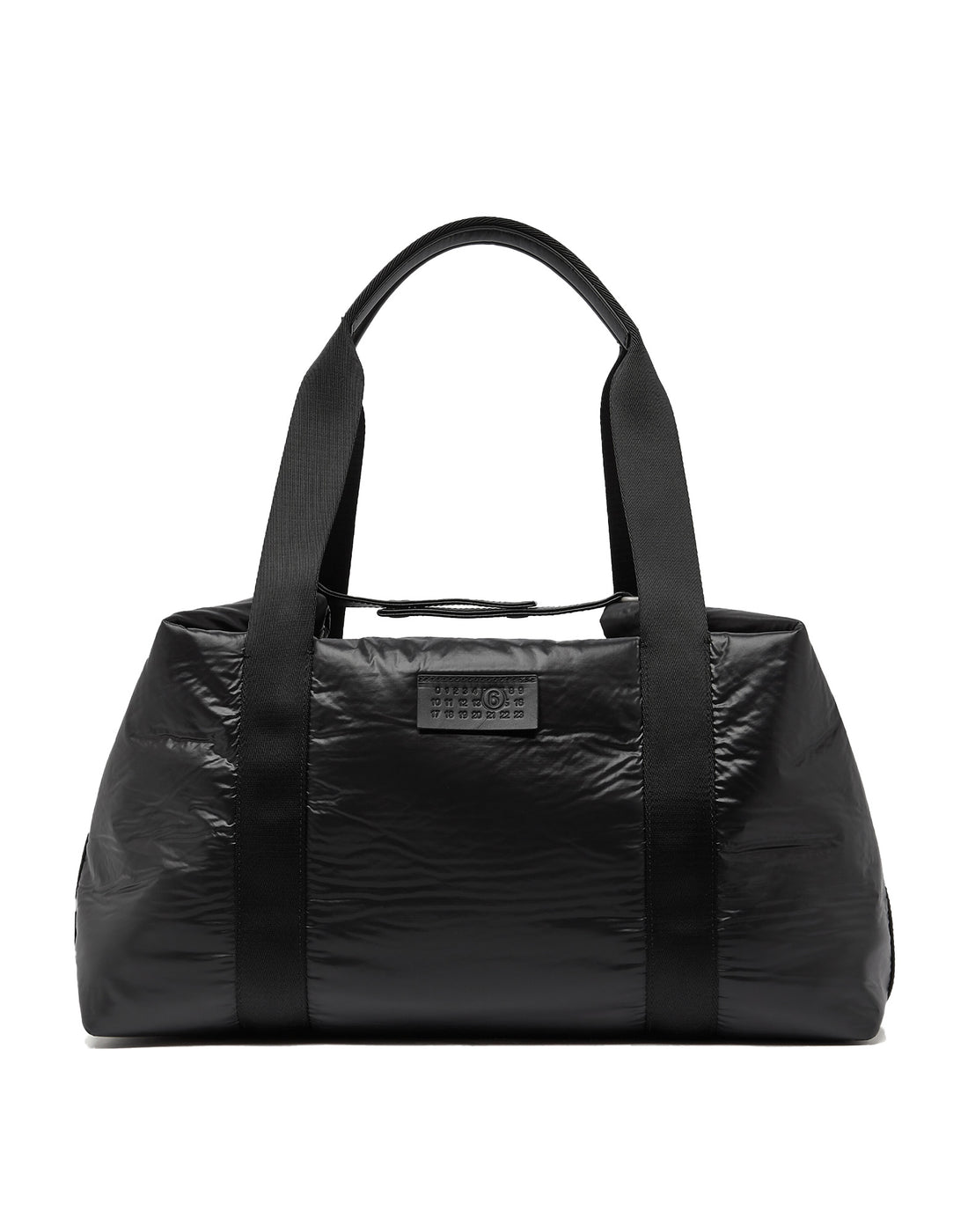 MM6 MAISON MARGIELA Borsa Weekend in Nylon Stropicciato Nera