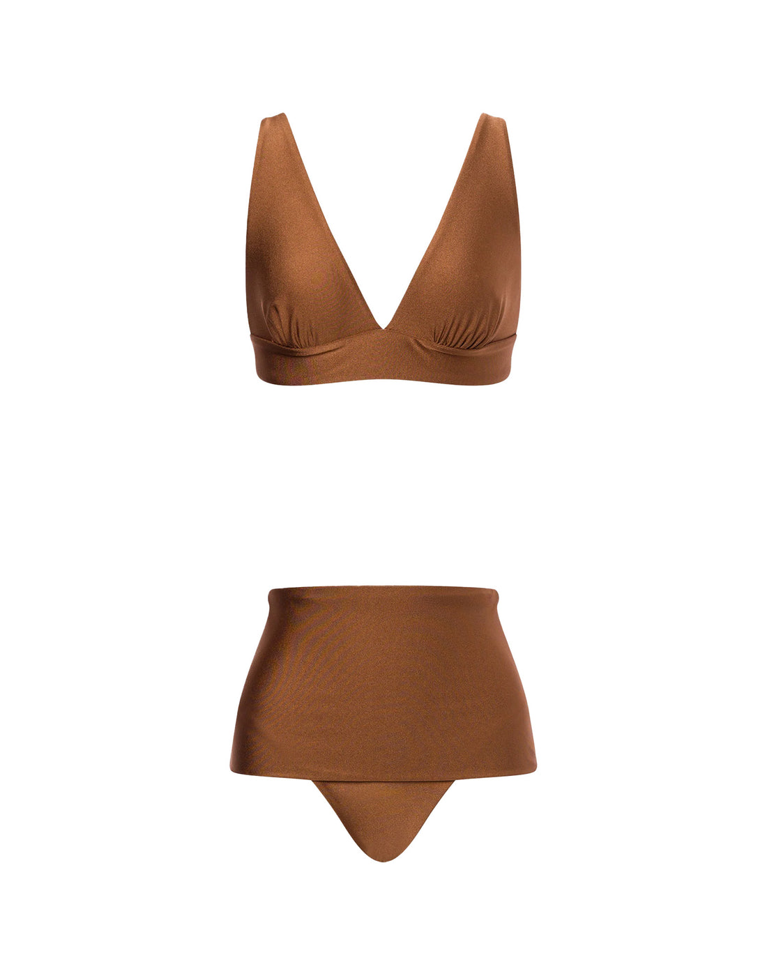 PHILOSOPHY Bikini in lycra Beachwear Marrone