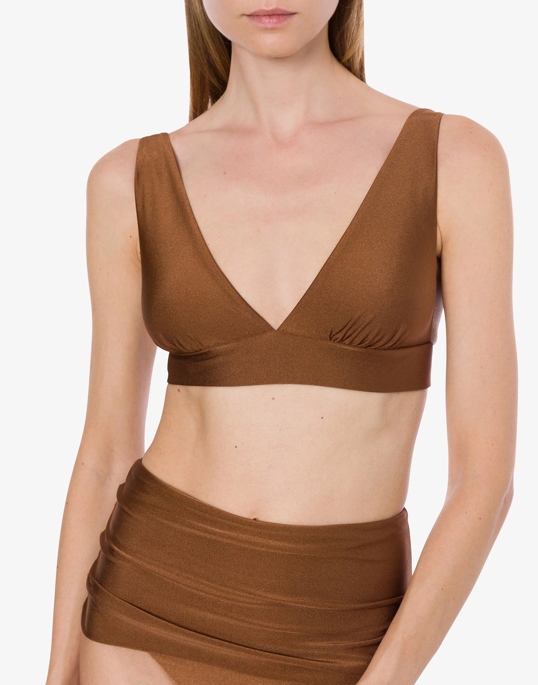 PHILOSOPHY Bikini in lycra Beachwear Marrone