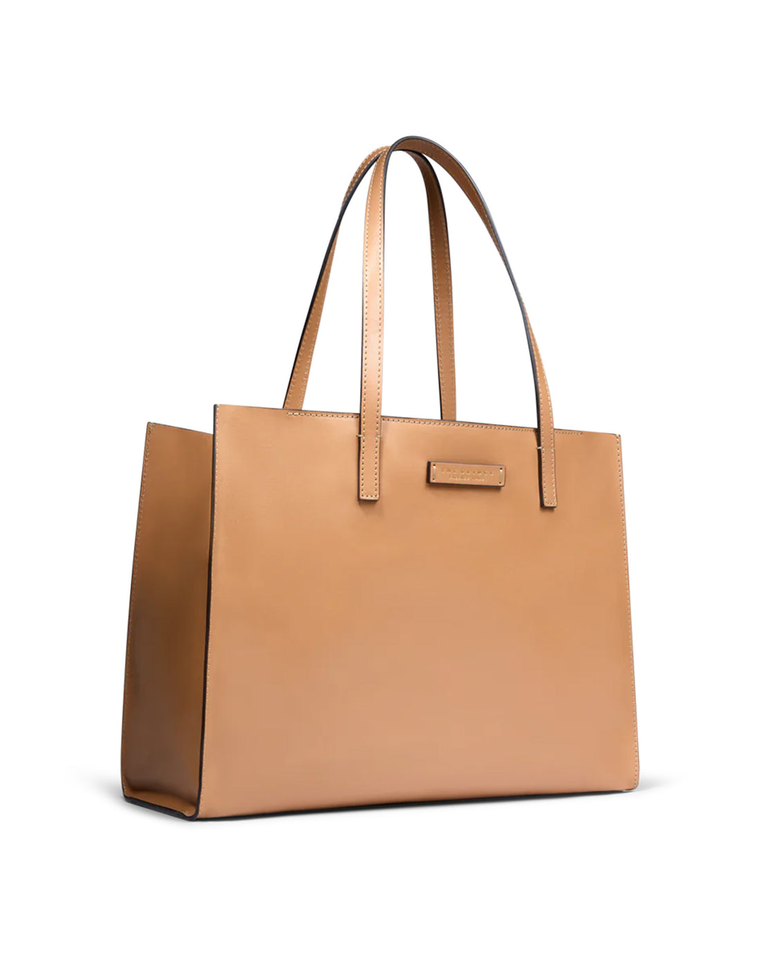 THE BRIDGE Shopper Mirra in Pelle Marzapane/Oro