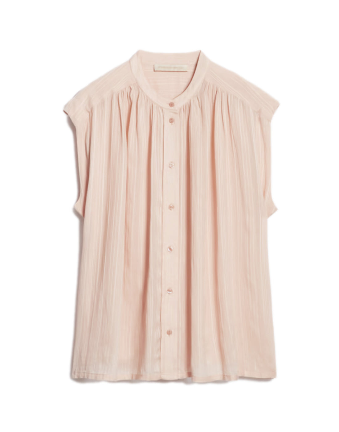 VANESSA BRUNO Blusa Smanicata in Viscosa e Cotone Rose