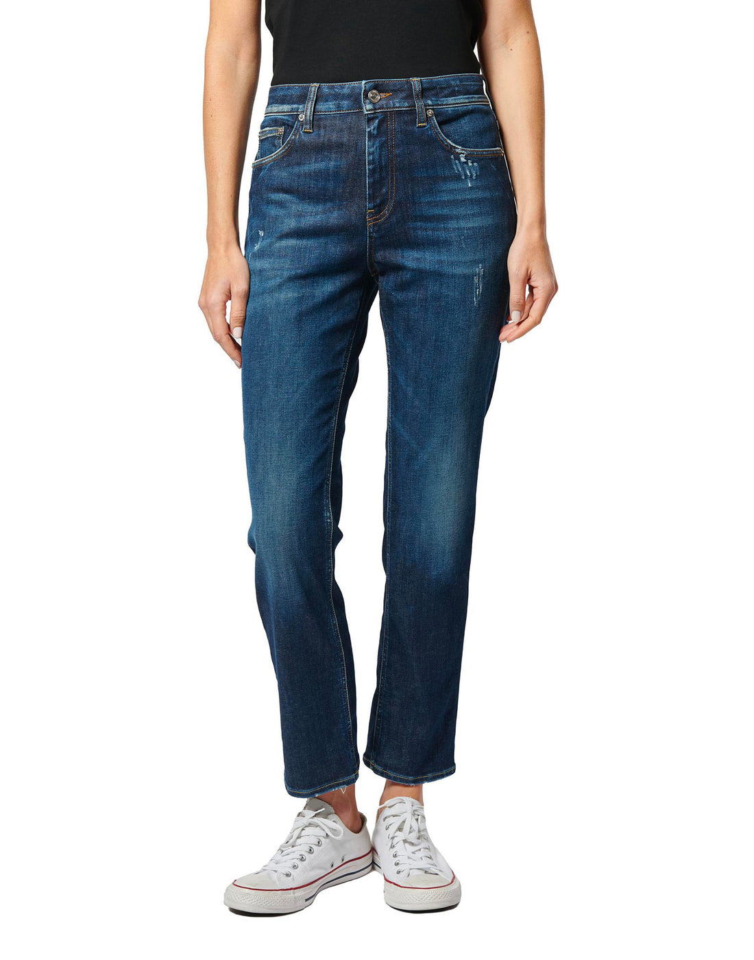 DEPARTMENT FIVE Jeans a Gamba Stretta Pour in Denim Blu