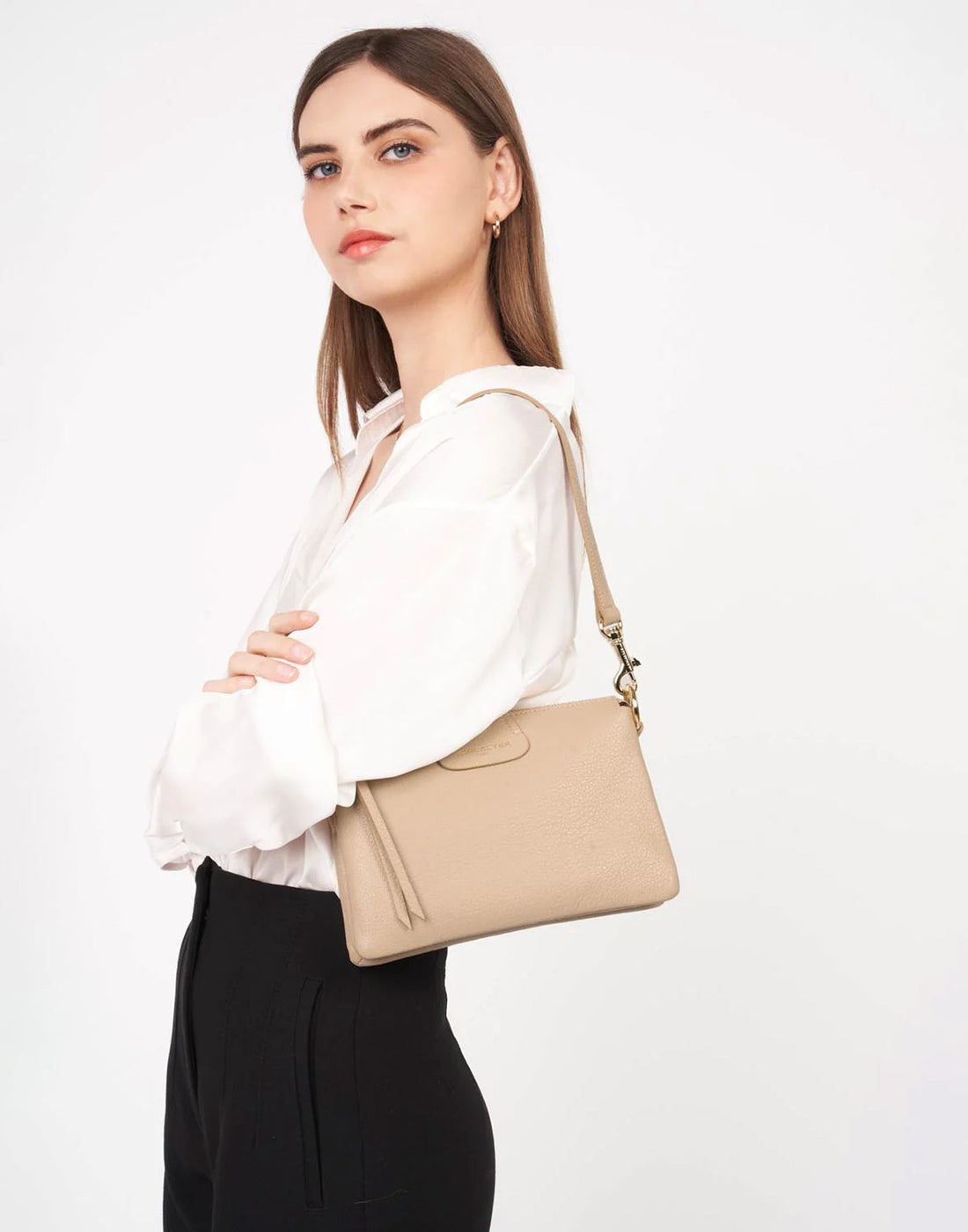 LANCASTER Pochette Dune Beige Foncè