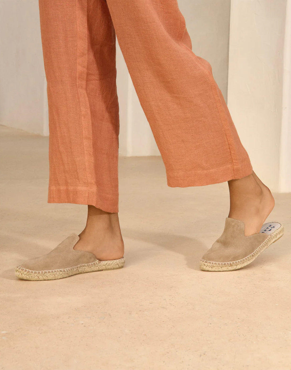 MANEBI Espadrilles Hamptons in Morbida Pelle Scamosciata