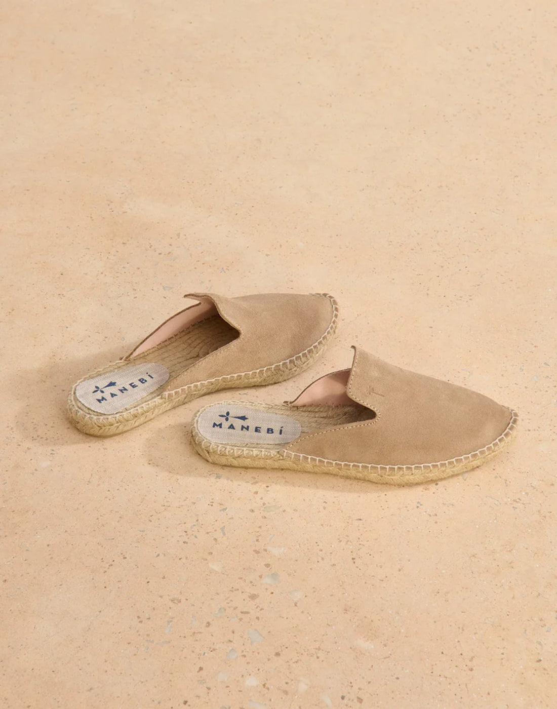 MANEBI Espadrilles Hamptons in Morbida Pelle Scamosciata