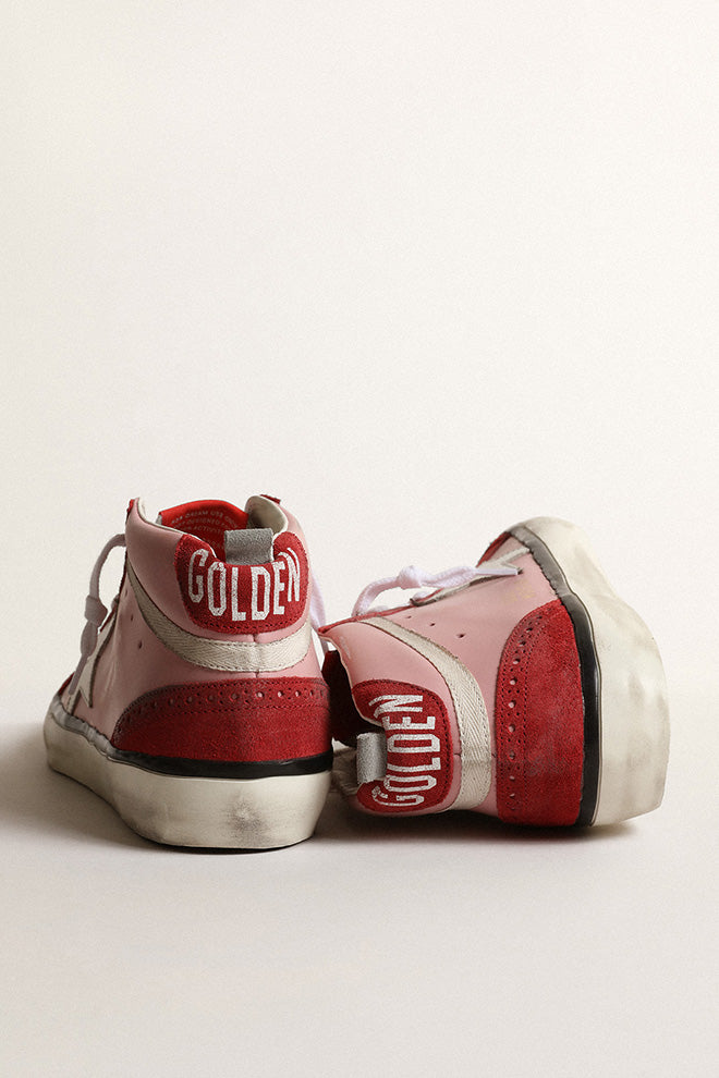 Sneakers mid star in sales pelle e stella in camoscio